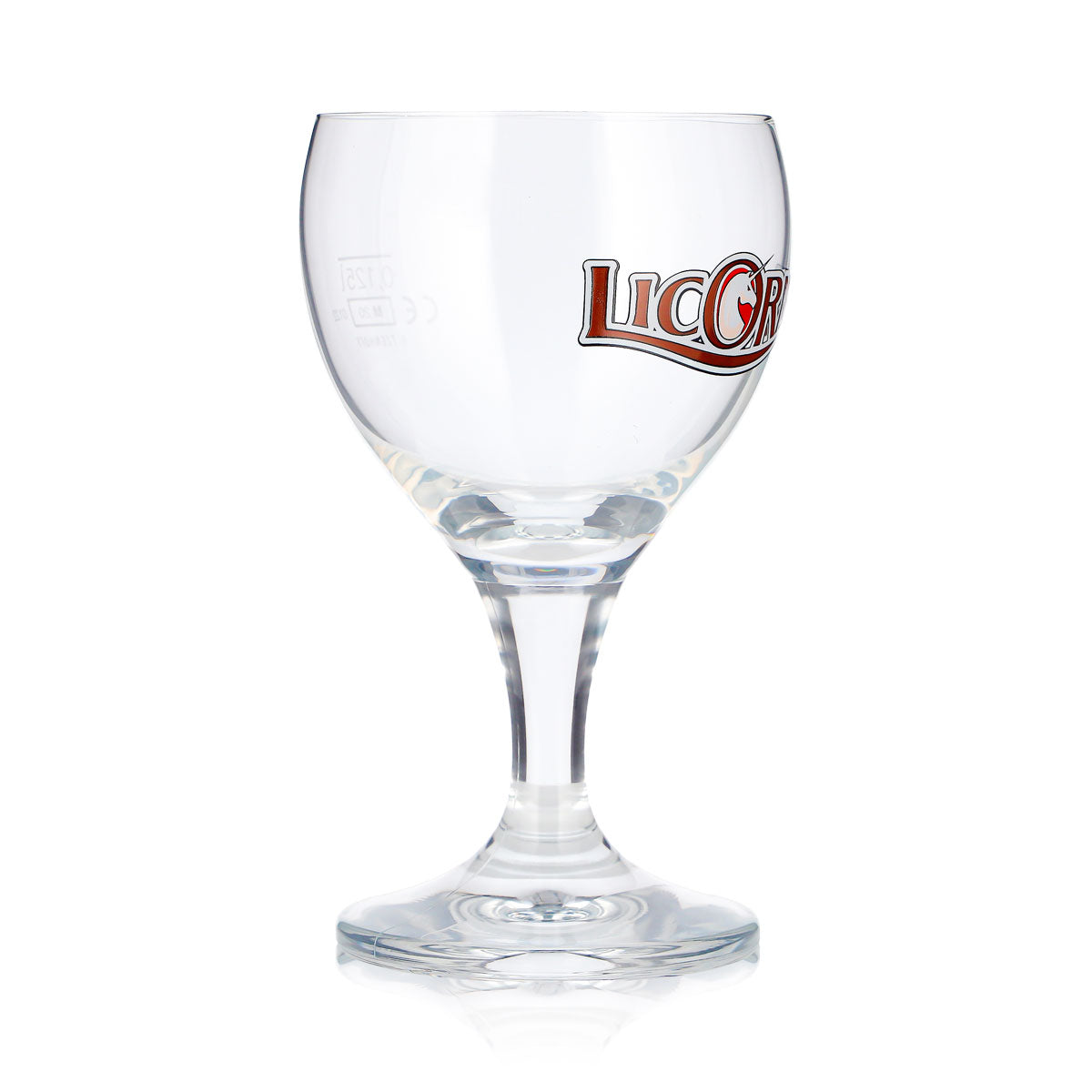 6 verres à bière « Licorne Noël » de 0,125 l, en forme de coupe, avec logo licorne et inscription en lettres marron (lot de 6) – Vue 3