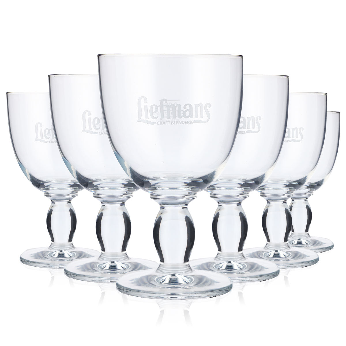 6 verres à bière Liefmans 0,25 l Verres à bière en forme de coupe Coupe Logo blanc – Vue 5