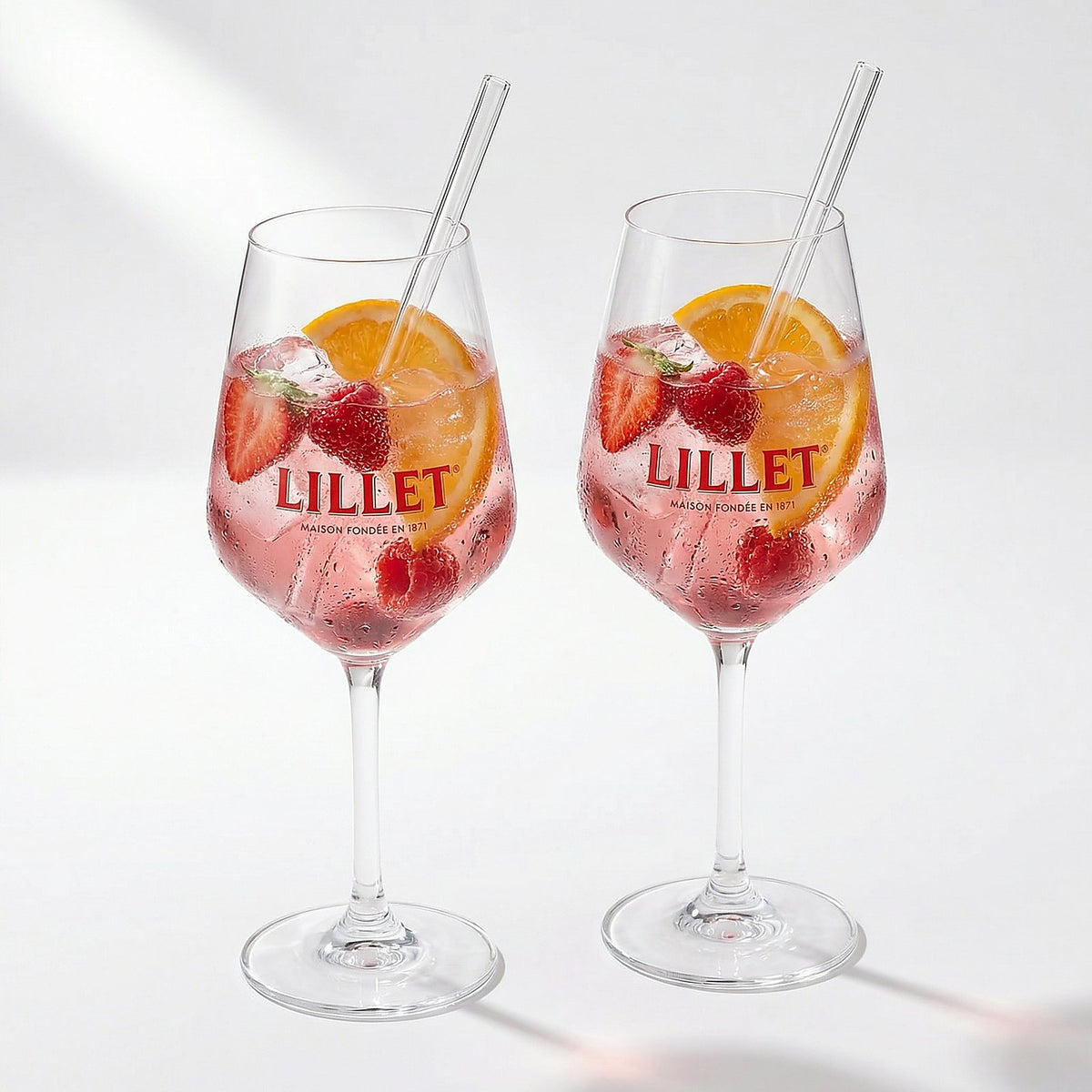 lot de 6 verres à pied Lillet 0,46 l – Originaux avec repère de 4 cl pour apéritif et tonic – Vue 5