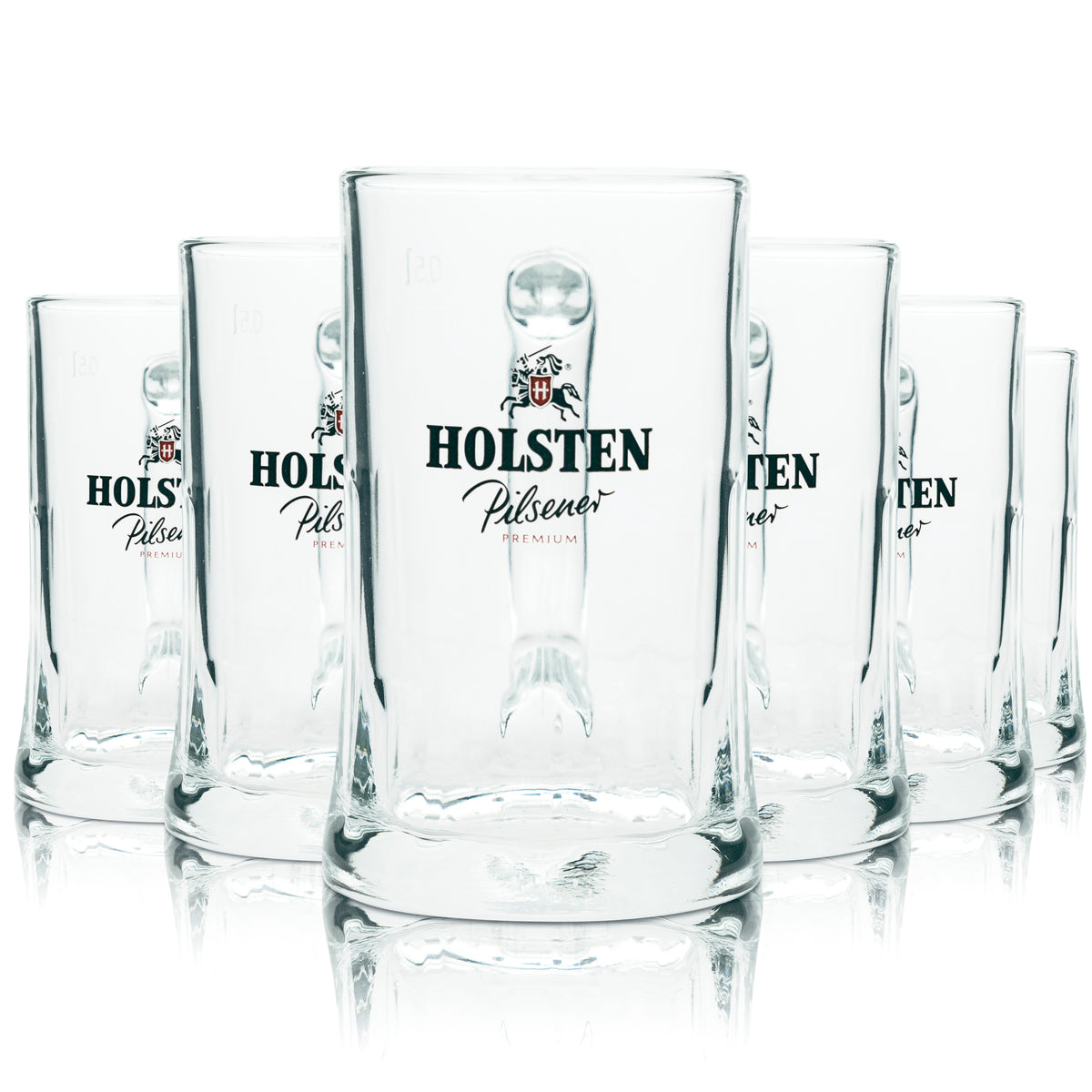 6 verres à bière Löwenbräu 0,5 l, chope Glückauf Rastal, verres à anse Beer – Vue 4