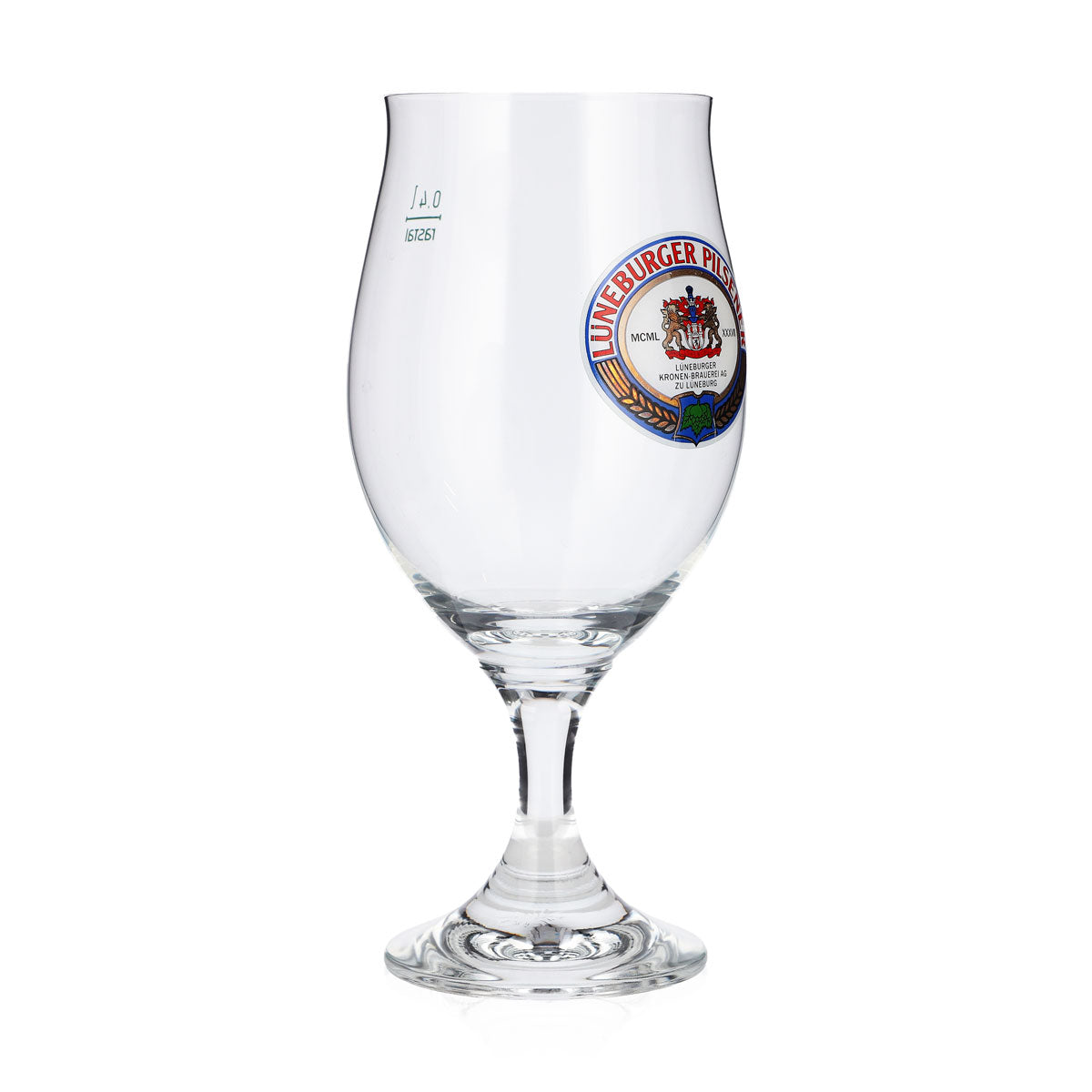Lot de 6 verres à bière « Lüneburger Pilsener » de 0,4 l, forme tulipe, marque Rastal – Vue 3