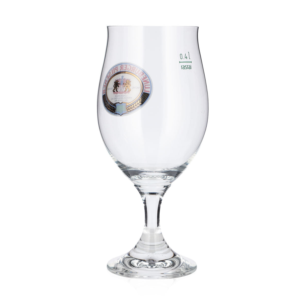 Lot de 6 verres à bière « Lüneburger Pilsener » de 0,4 l, forme tulipe, marque Rastal – Vue 4