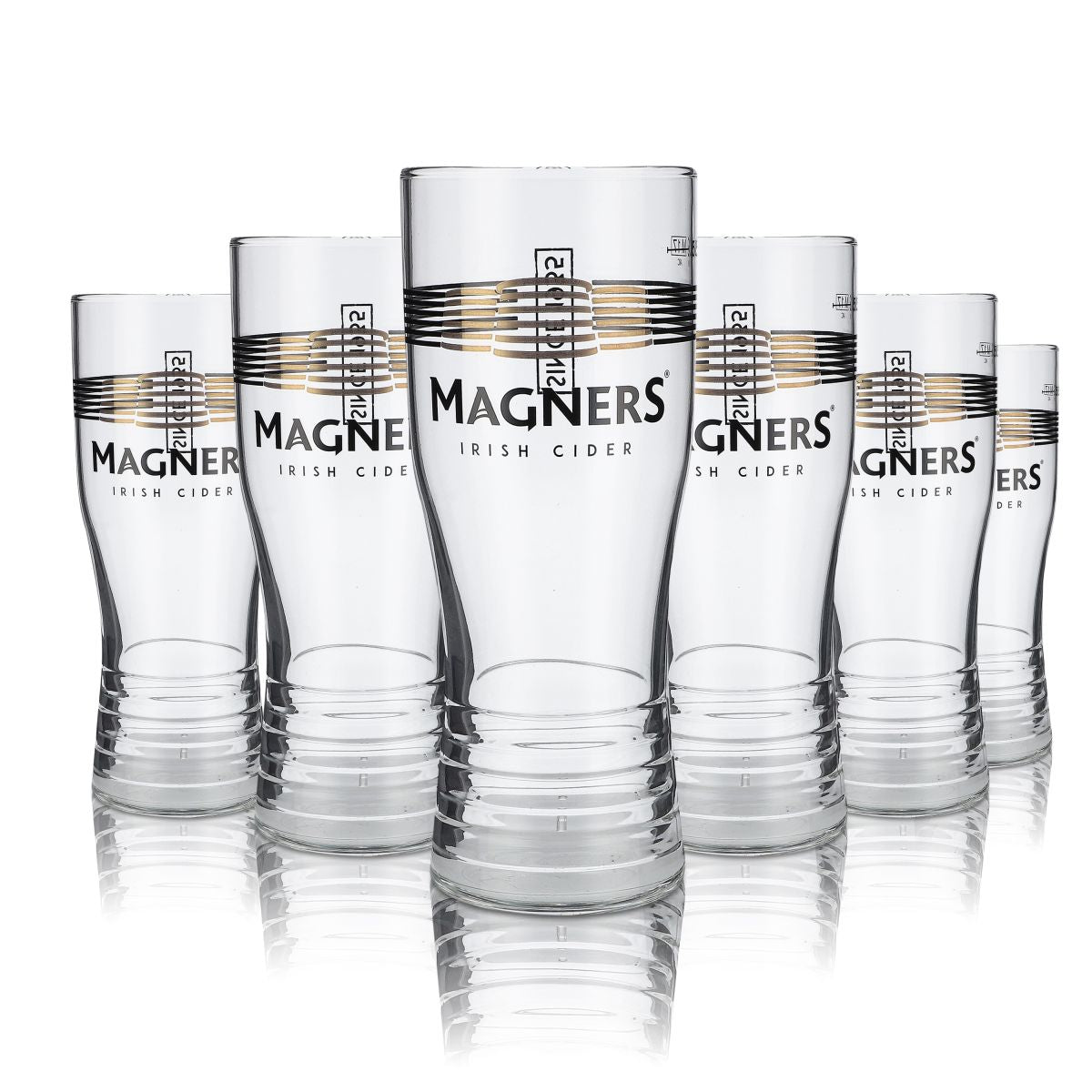 6 verres à cidre Magners Irish Cider Pint « Win Magners » 0,5 l
