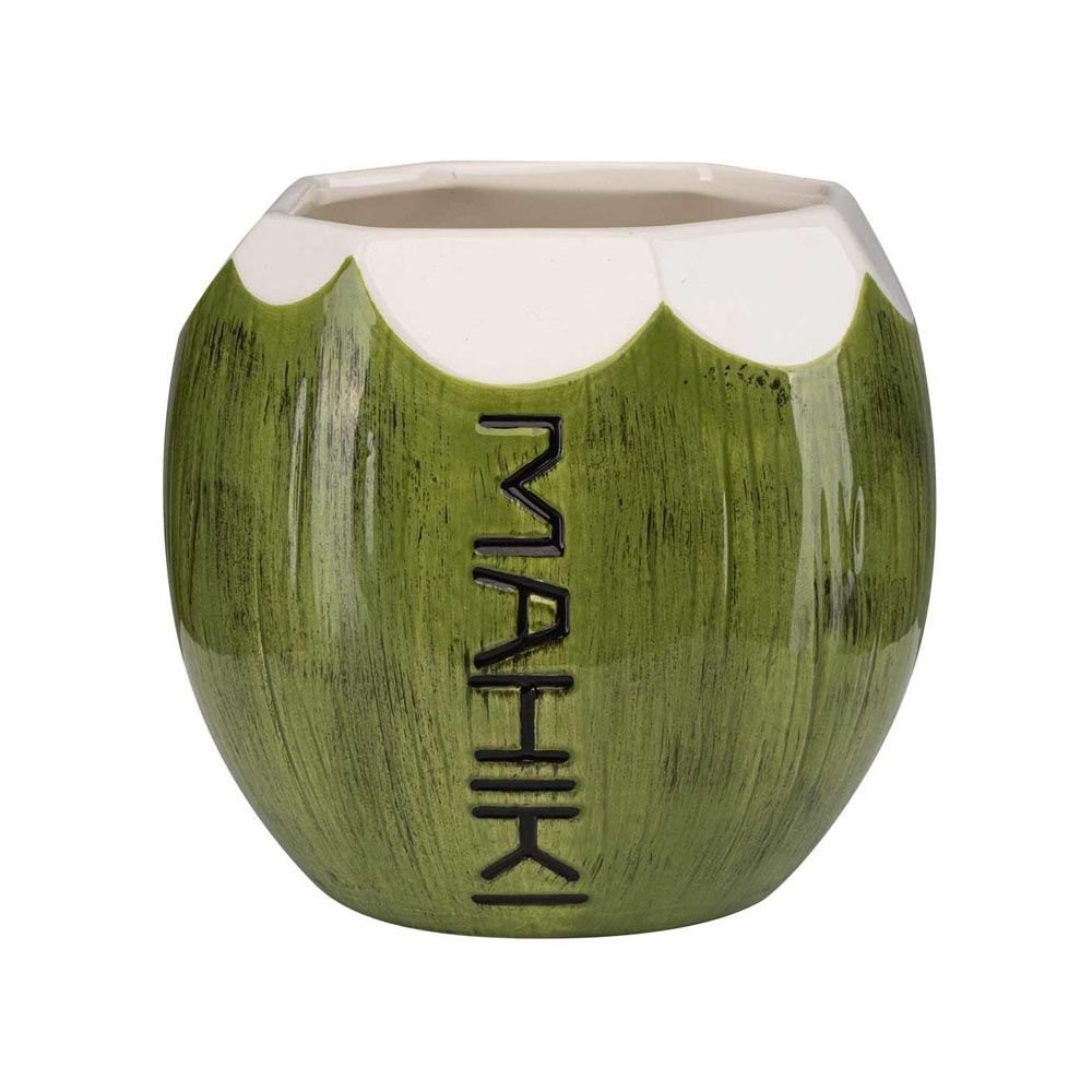 6 verres à rhum Mahiki 0,35 l, verres à cocktail en forme de noix de coco, Tiki Caraïbes, noix de coco