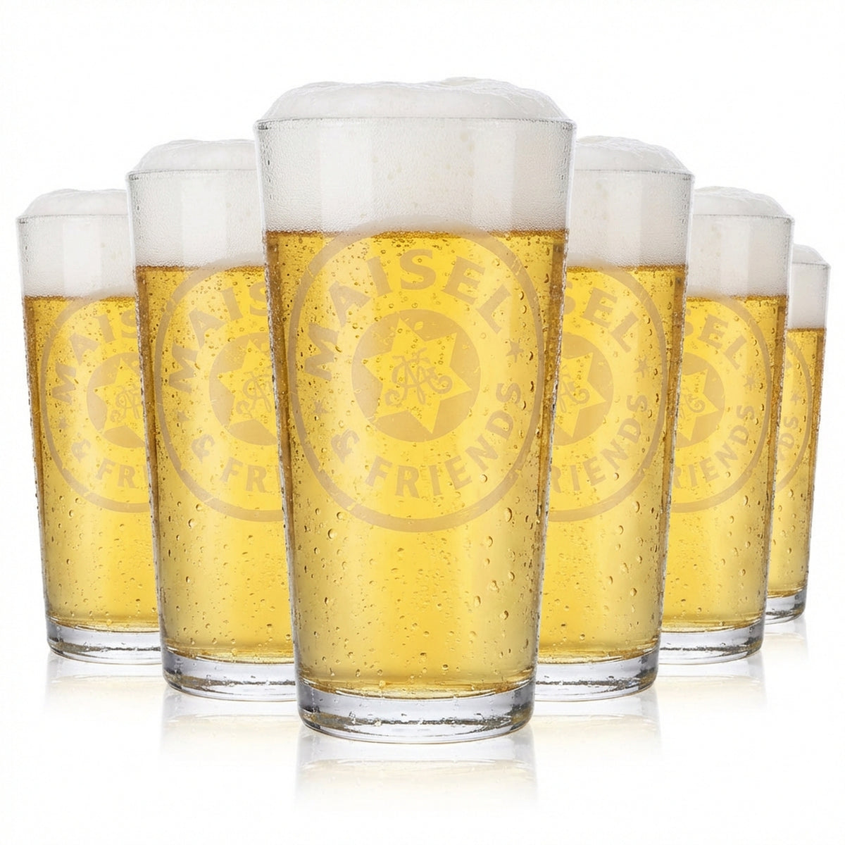 6 verres à bière Maisel Weisse Willibecher Frankonia 0,5 l blanc satiné – Vue 2
