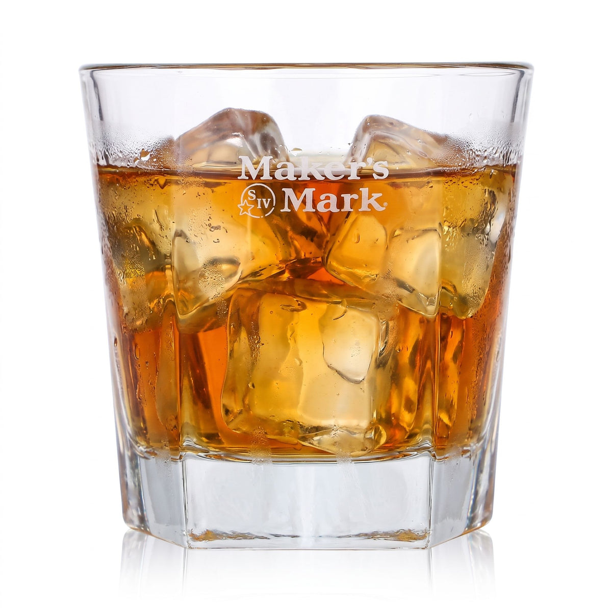 Lot de 6 verres à whisky Maker's Mark de forme pentagonale – Vue 2