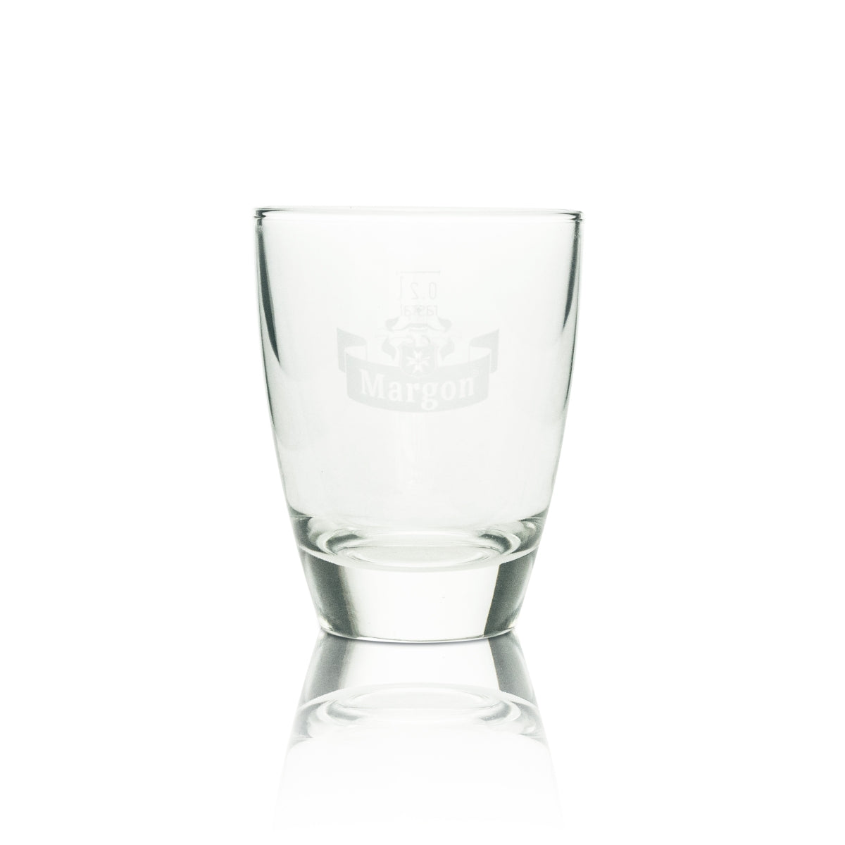 6 verres à eau Margon 0,2 l, logo blanc – Vue 2