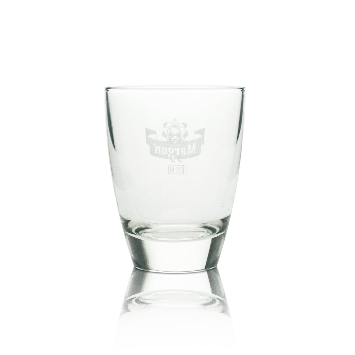 6 verres à eau Margon 0,2 l, logo blanc – Vue 3