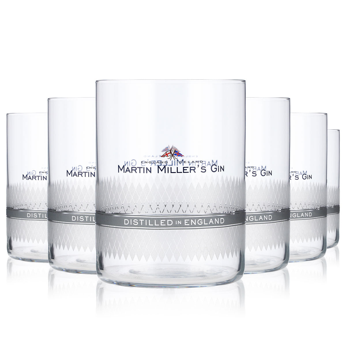 6 verres à gin Martin Miller's 0,46 l Verres à gin Motif satiné – Vue 6