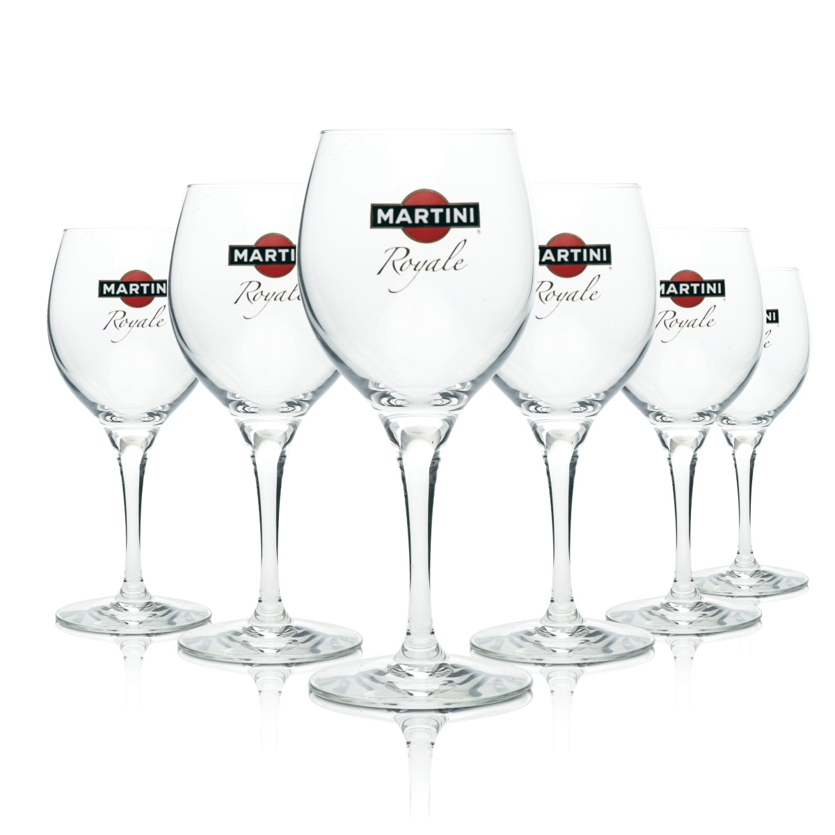 6x Martini Royale Verre à vin Verres à cocktail Ballon Copa Longdrink Rétro Gastro