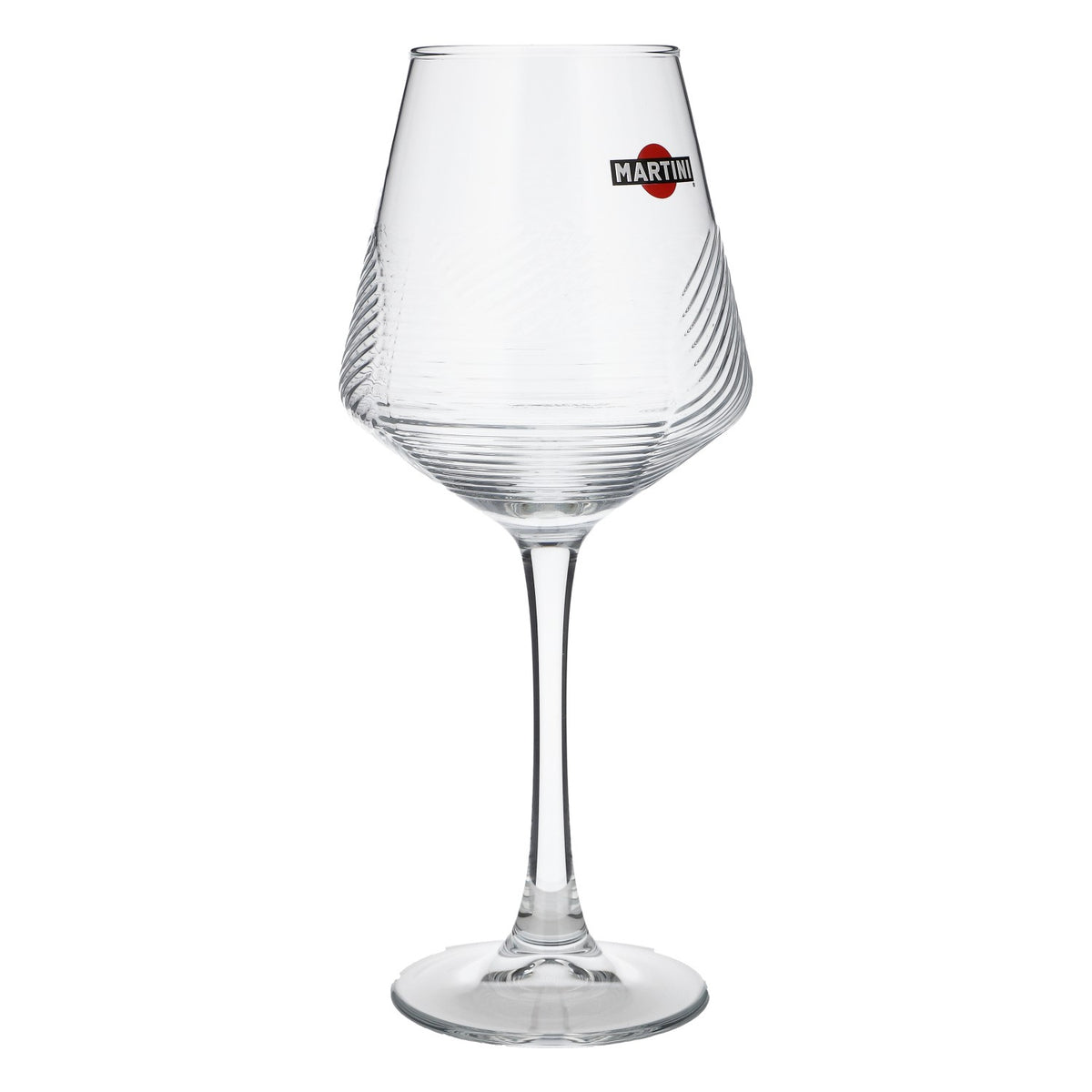 6 verres à martini Verre à pied 0,425 l Verres Verre à vin Motif en relief HH Global – Vue 4