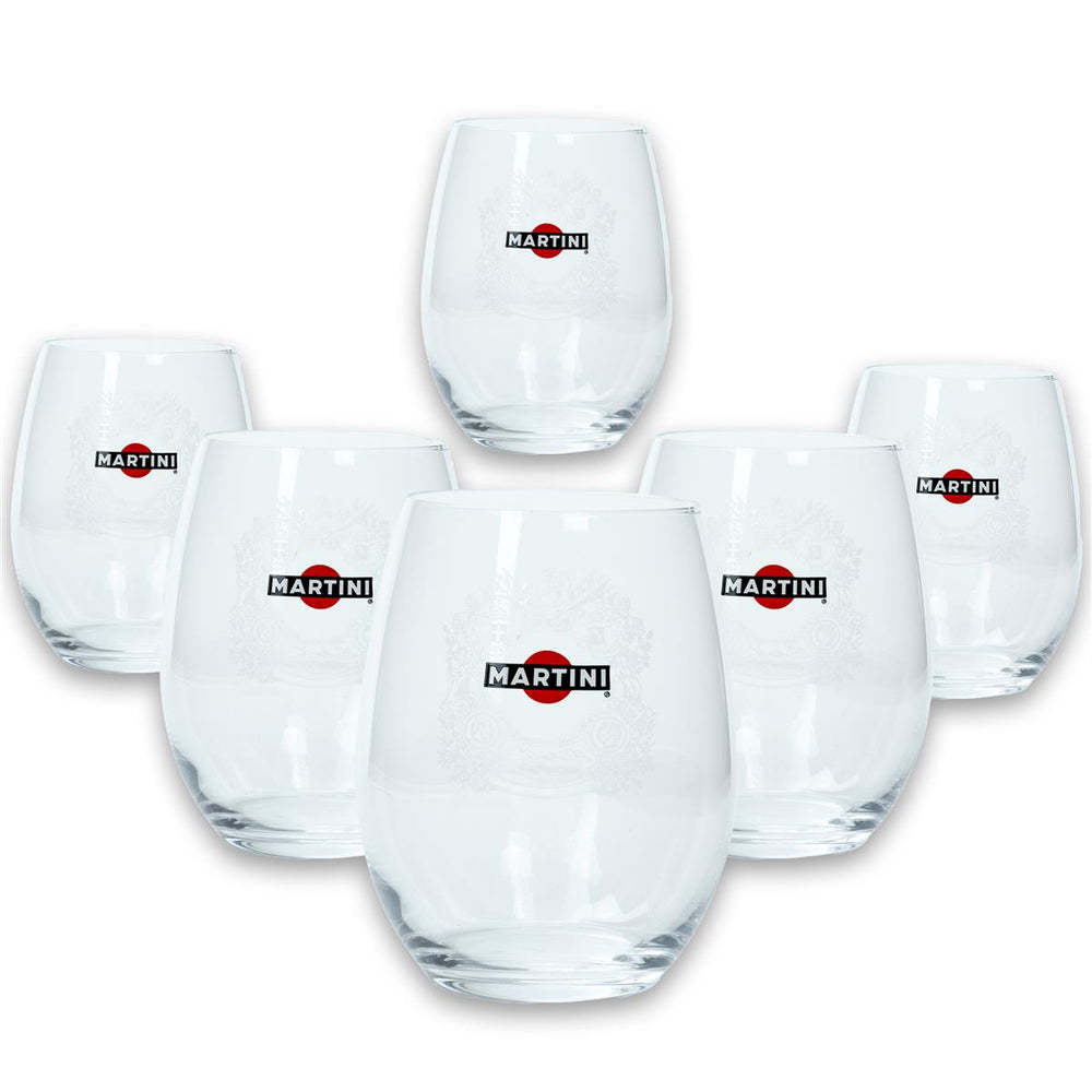 6 verres à martini Martini Wermut Tumbler Prosecco 44,5 cl
