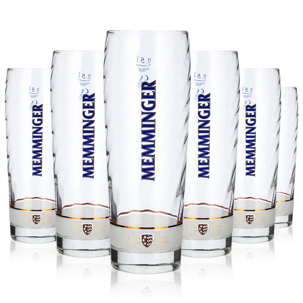 6 verres à bière Memminger de 0,5 l, modèle Rastal Bistro, verres à bière Willibecher (lot de 6)