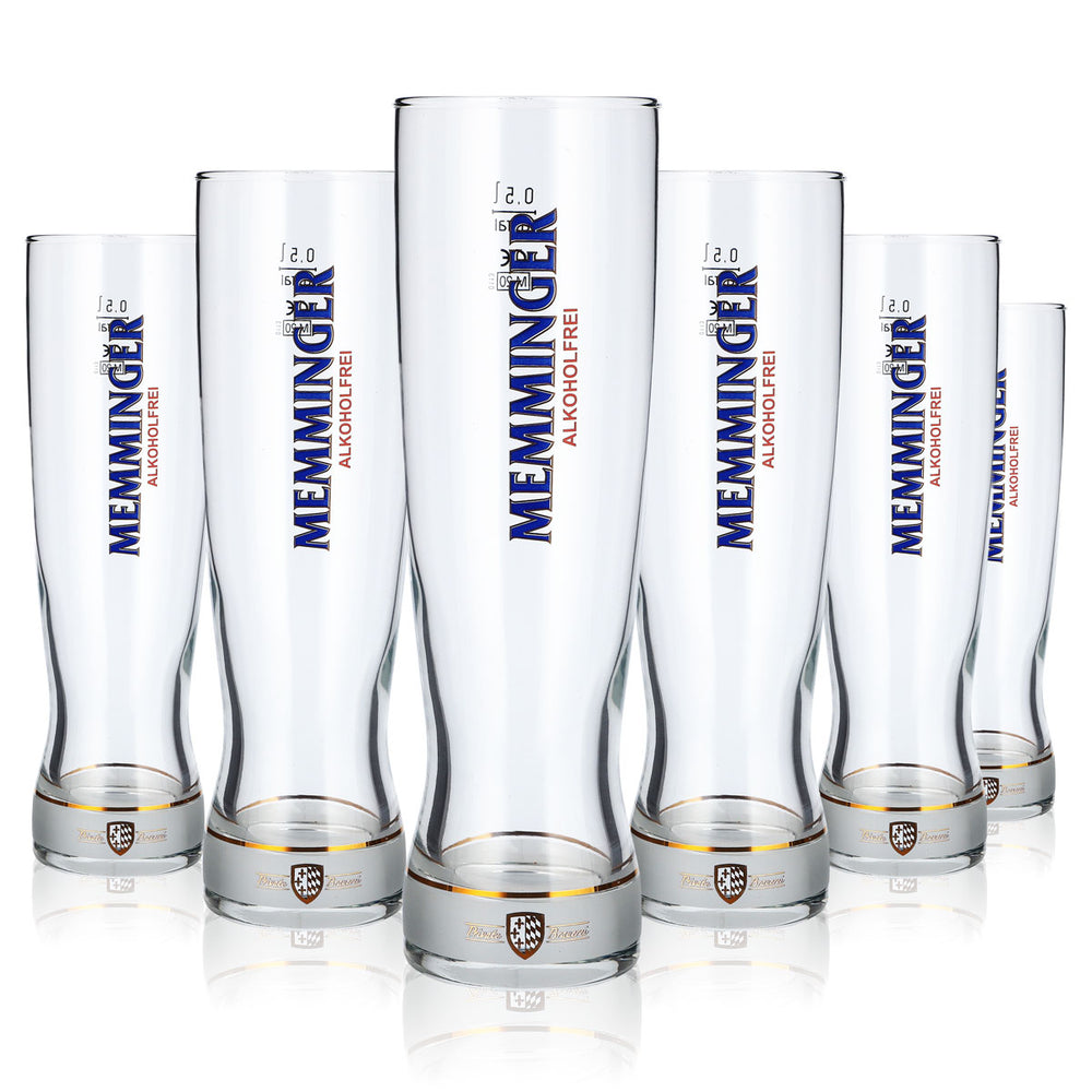 Lot de 6 verres à bière Memminger de 0,5 l, modèle « Rastal Focus » de Willibecher (lot de 6)