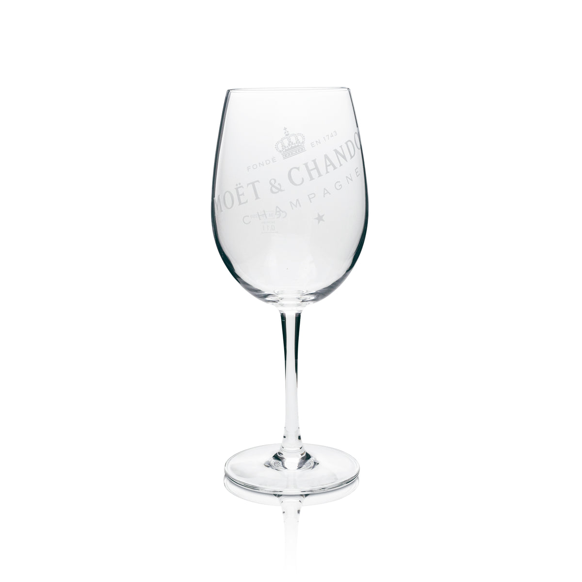 6x Verre à champagne Moët & Chandon, inscription blanche – Vue 2