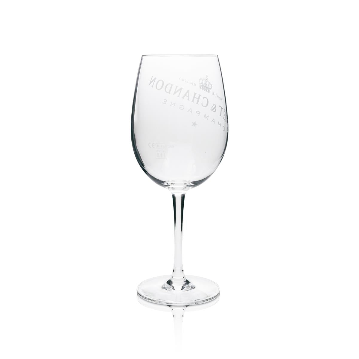 6x Verre à champagne Moët & Chandon, inscription blanche – Vue 3