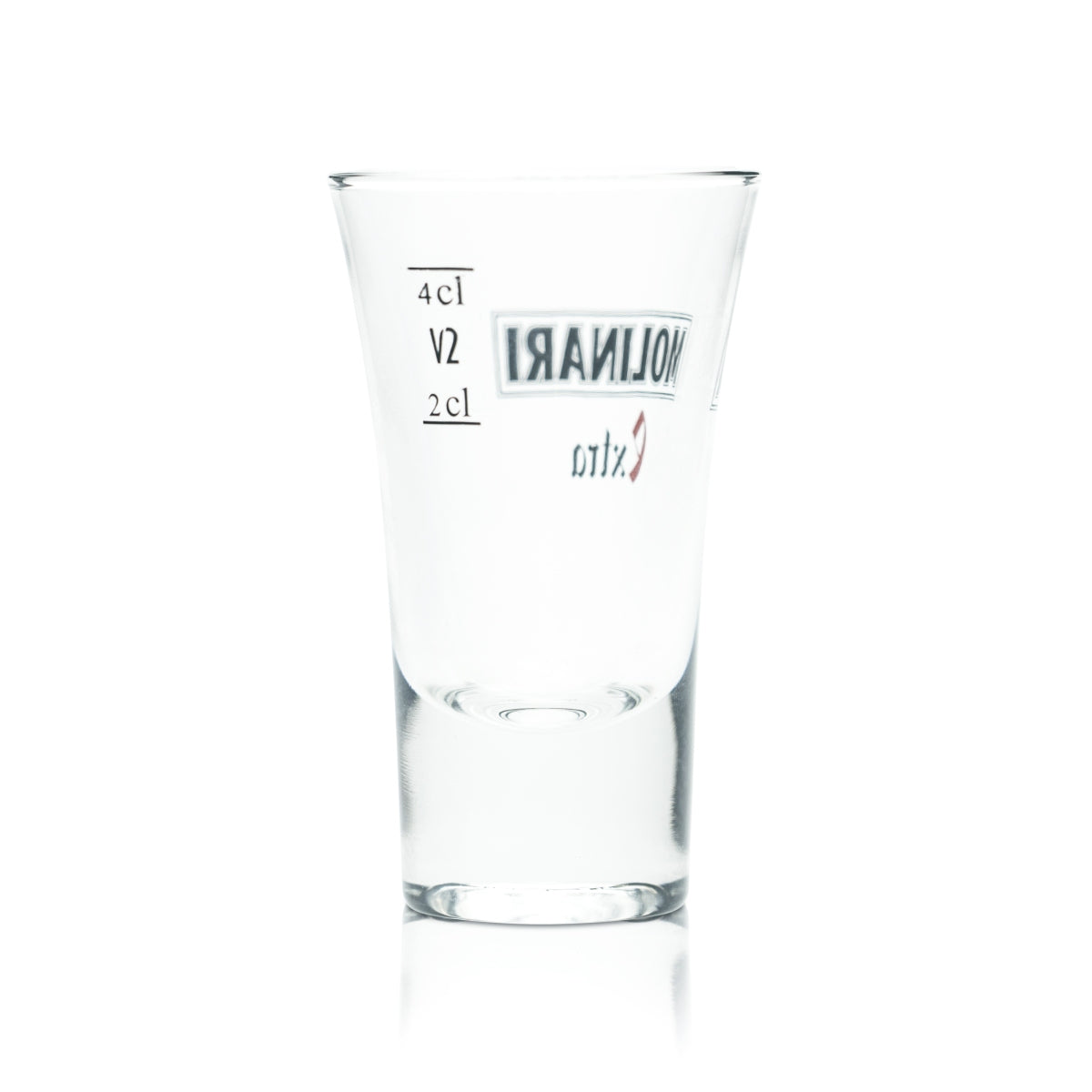 6 verres Molinari Sambuca 4 cl Extra Shot Schnaps Stamper Verres courts Italie – Vue 3