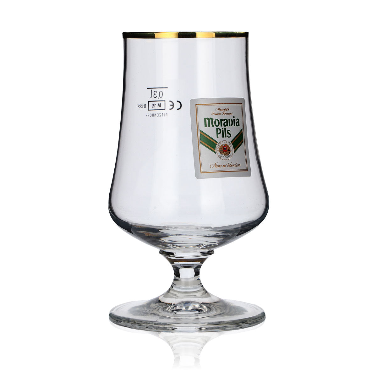 6 verres à bière Moravia Verres à bière Verres à bière Schwenker Bord doré, 0,3 l – Vue 4