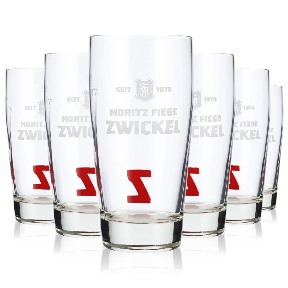 6 verres à bière Moritz Fiege 0,3 l Verres à bière Willibecher Gobelets « Z » – Vue 6