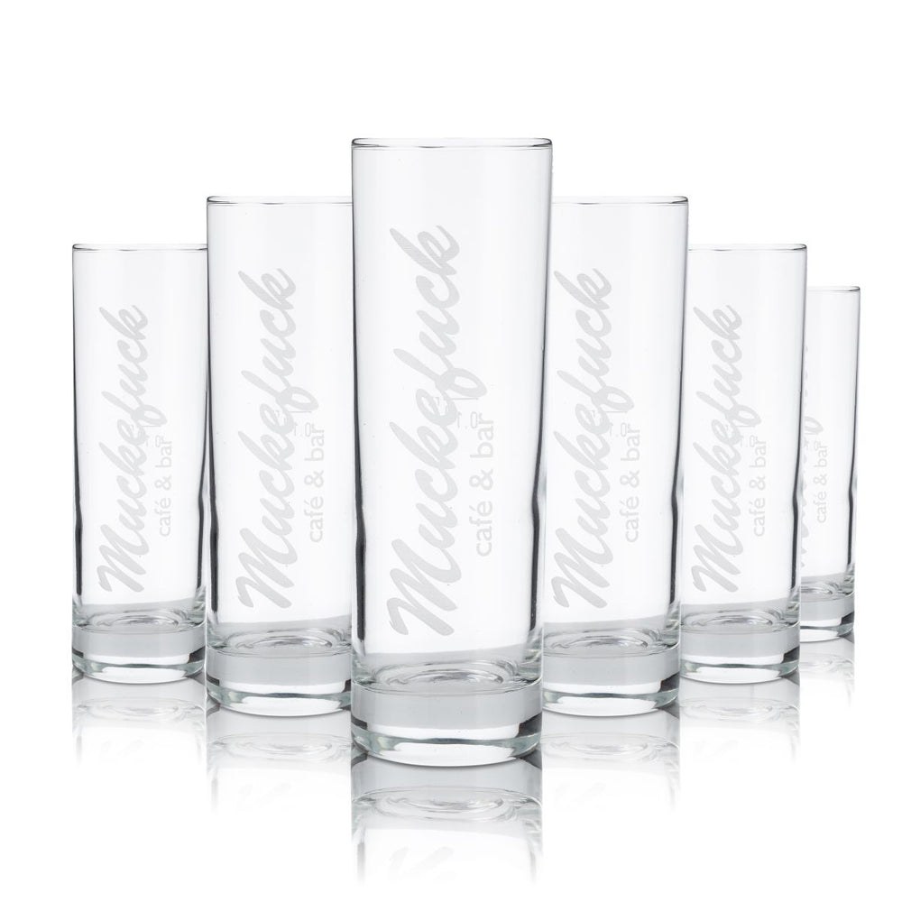 6 verres Muckefuck 0,22 l Verres à cocktail Longdrink Verres à café Set Bistro Café