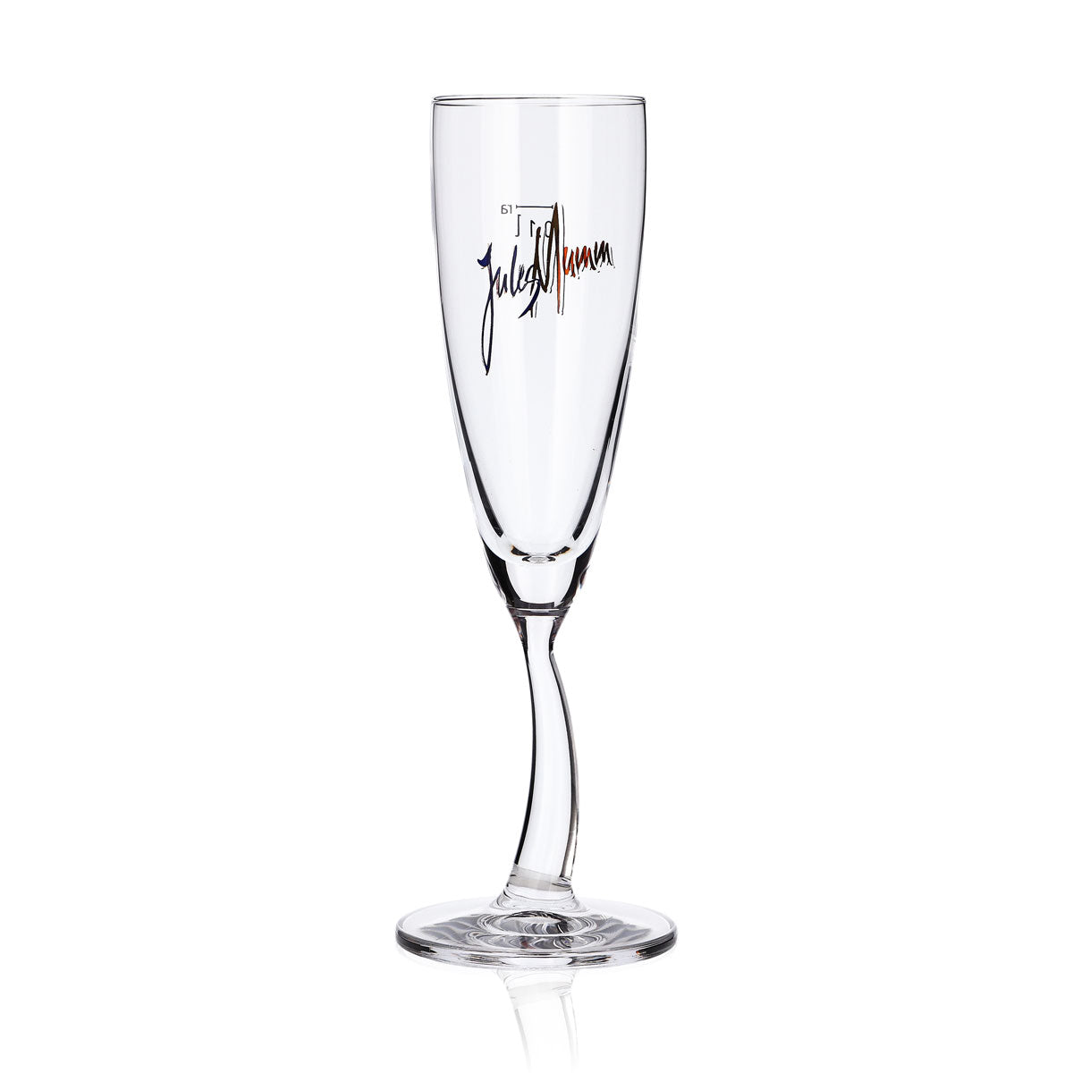 6x Mumm Jules Verre à champagne 0,1 l Verre à pied design à tige courbée rastal – Vue 2