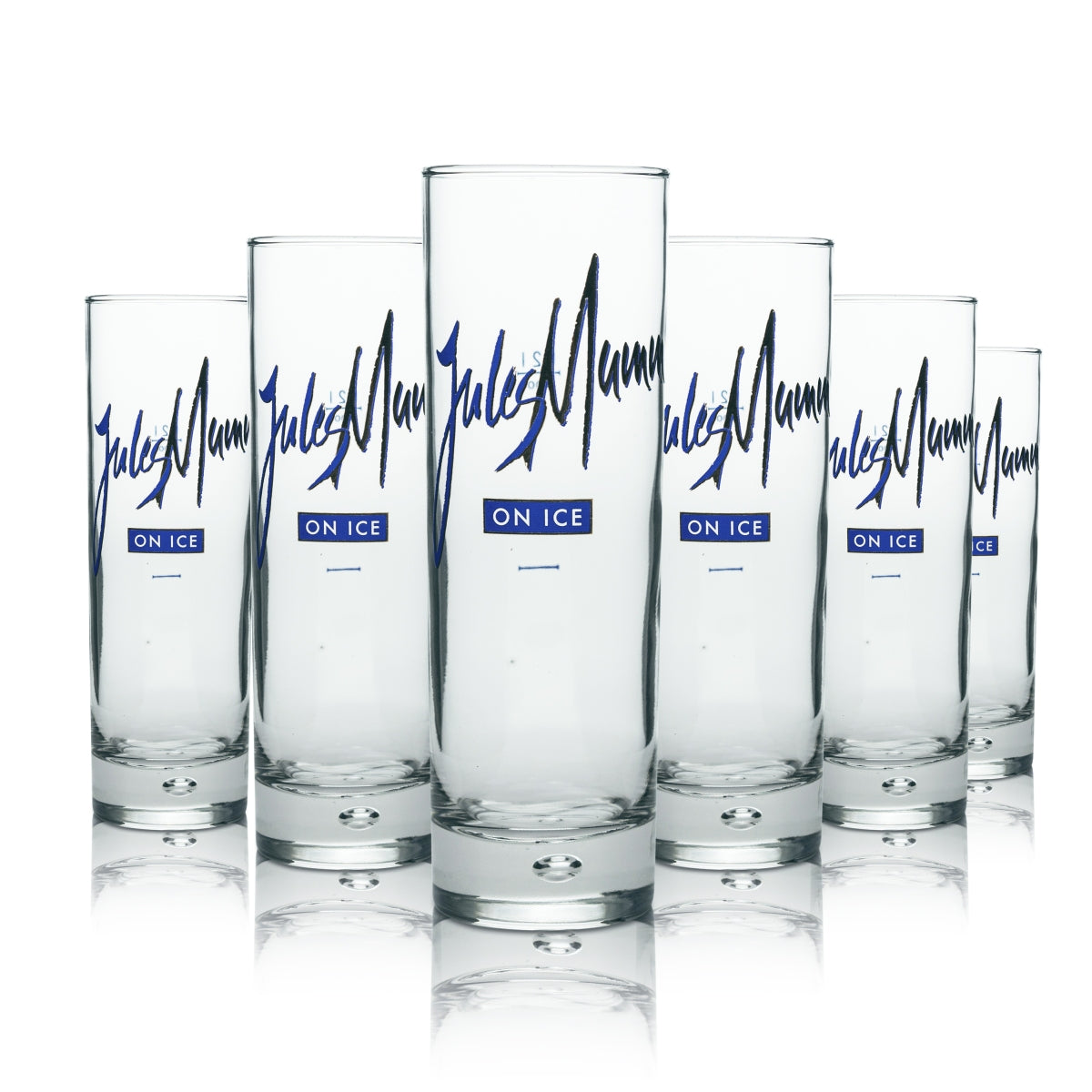 6 verres à long drink Mumm Jules 0,2 l avec glaçons