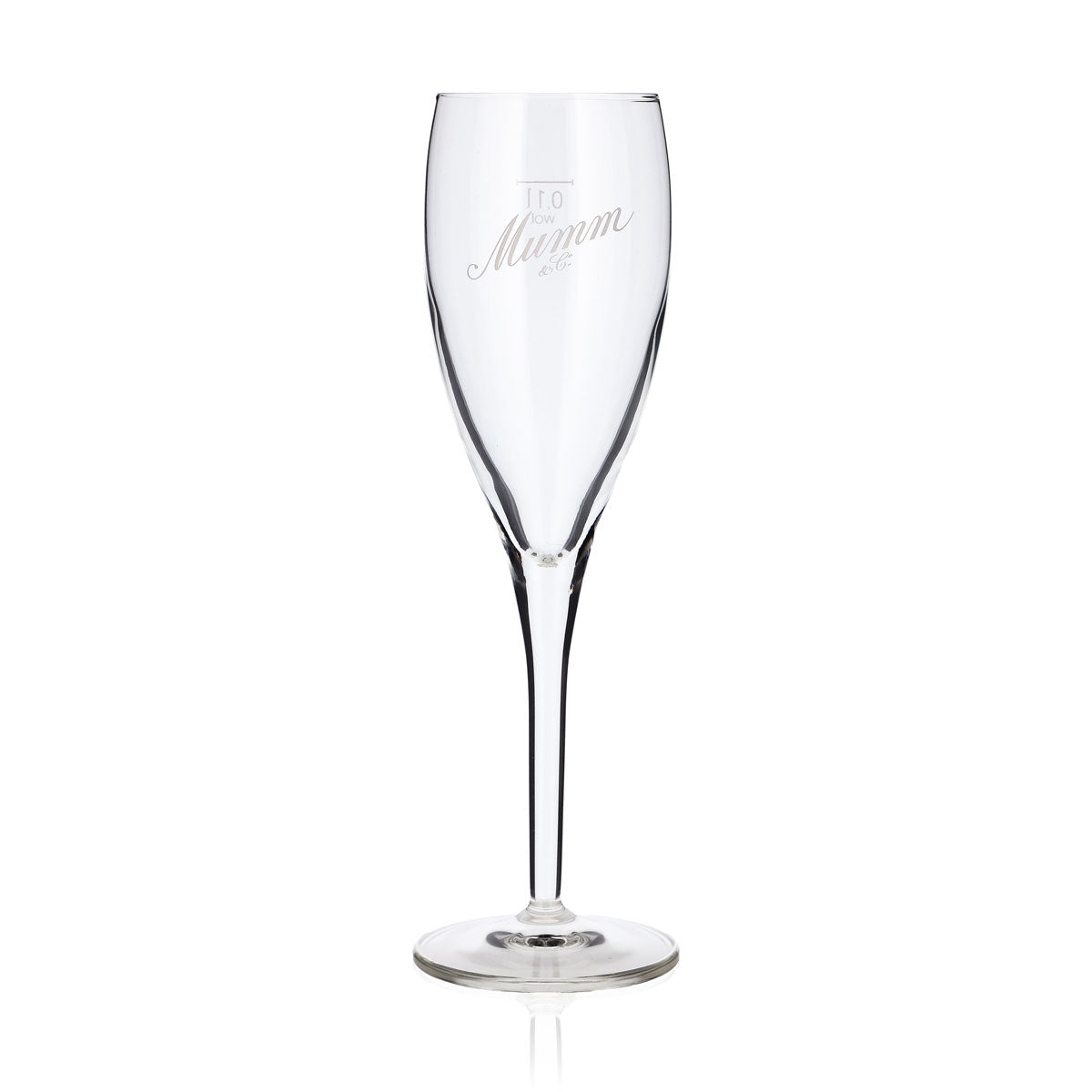 6 flûtes à champagne Mumm, 0,1 l, logo Mumm&Co blanc en biais (lot de 6) – Vue 2