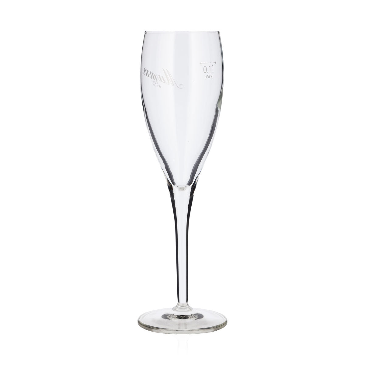 6 flûtes à champagne Mumm, 0,1 l, logo Mumm&Co blanc en biais (lot de 6) – Vue 4