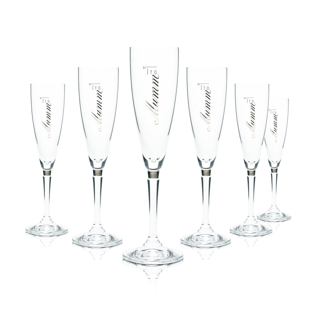 6x Verres à champagne Mumm 0,1 l Flûte Prosecco Verres à champagne G.H. Gastro