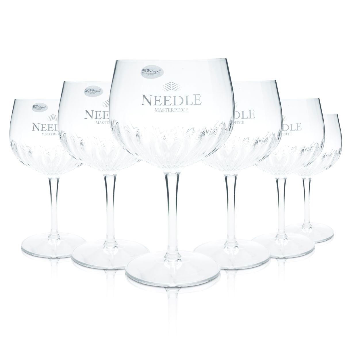 6 verres à gin Needle 0,8 l Verres ballon Gin Tonic Relief Verres à apéritif Set de verres