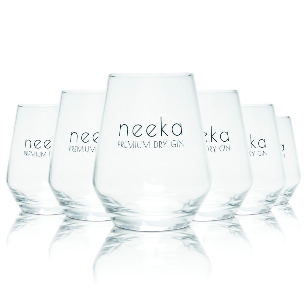 6x Neeka Gin Glass 0,38l Tumbler Glass Longdrink Gin Tonic Set de verres à apéritif