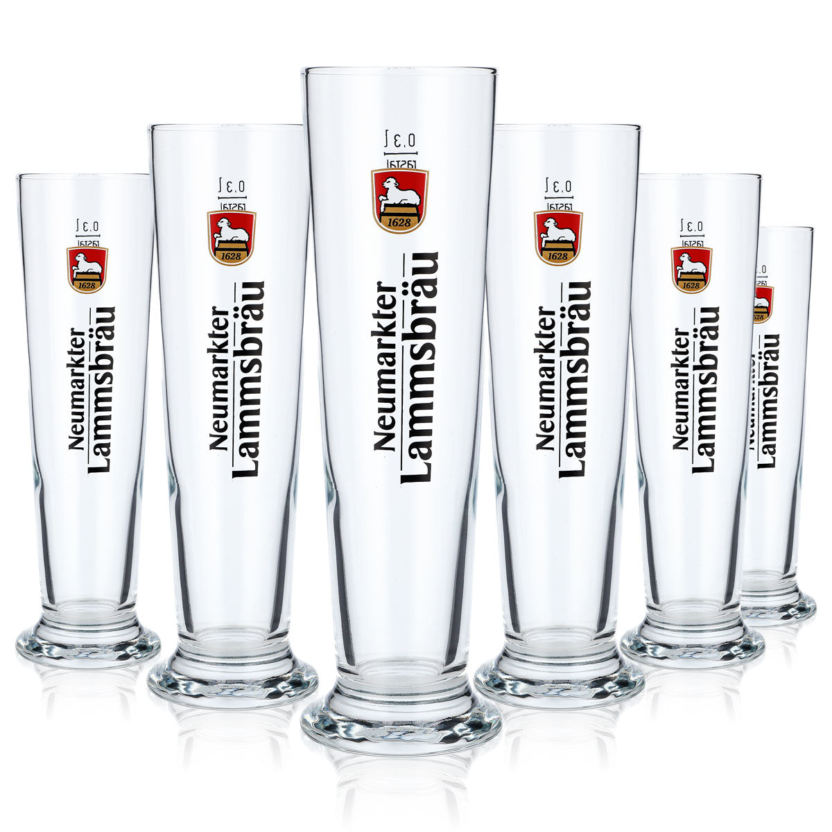 6 verres à bière Neumarkter Lammsbräu 0,3 l Verres à bière Stange Rastal Basic – Vue 5