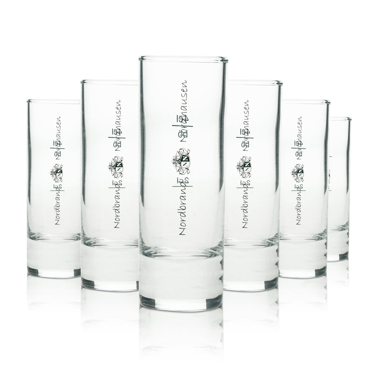 6x Nordbrand Nordhausen Verre à schnaps allongé 4 cl