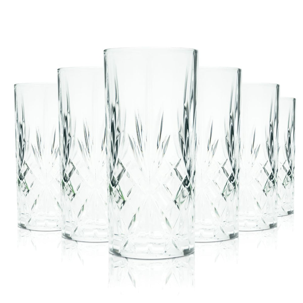6x Verres à gin Nordes 0,35 l Verres à long drink Highball Gin Tonic Set Distillery