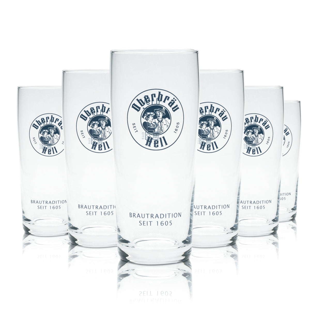 6 verres à bière Oberbräu Hell 0,15 l Willi Becher Verres de dégustation Beer Bar