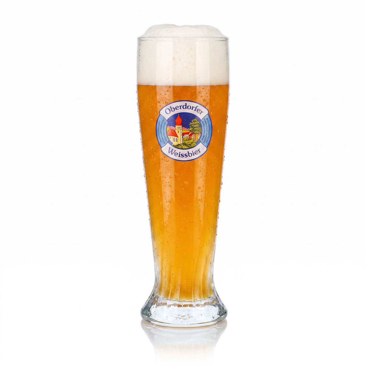 Lot de 6 verres à bière Oberdorfer 0,3 l, bière blanche, motif en relief « Sahm » (lot de 6) – Vue 2
