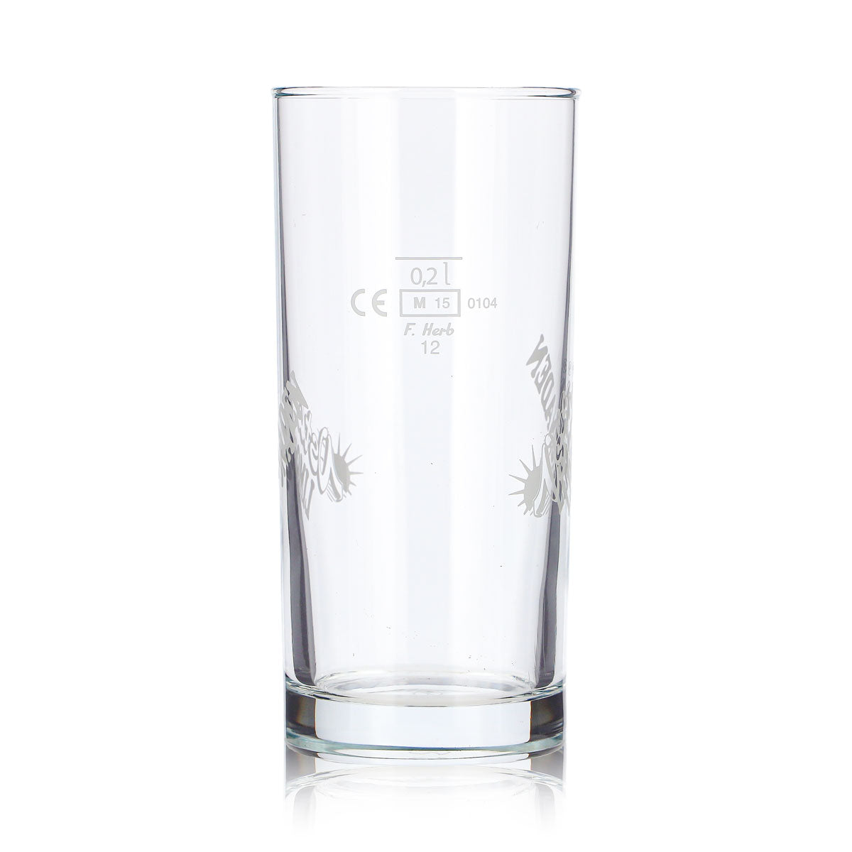 6 verres à jus Osta de 0,2 l, logo Osta blanc, limonades Osta – Vue 6