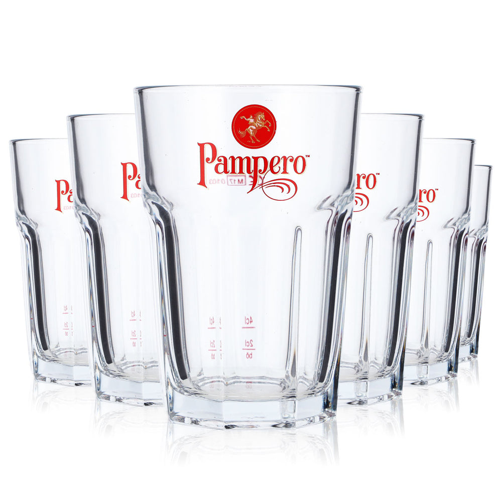 6x Verres à rhum Pampero Verres à rhum Verres à long drink 2 cl + 4 cl