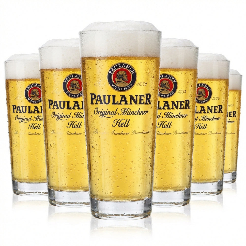 6 verres à bière Paulaner 0,25 l Verres à bière Frankonia Original Münchner Hell