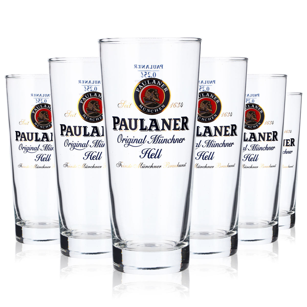 6 verres à bière Paulaner 0,25 l Verres à bière Frankonia Original Münchner Hell – Vue 5