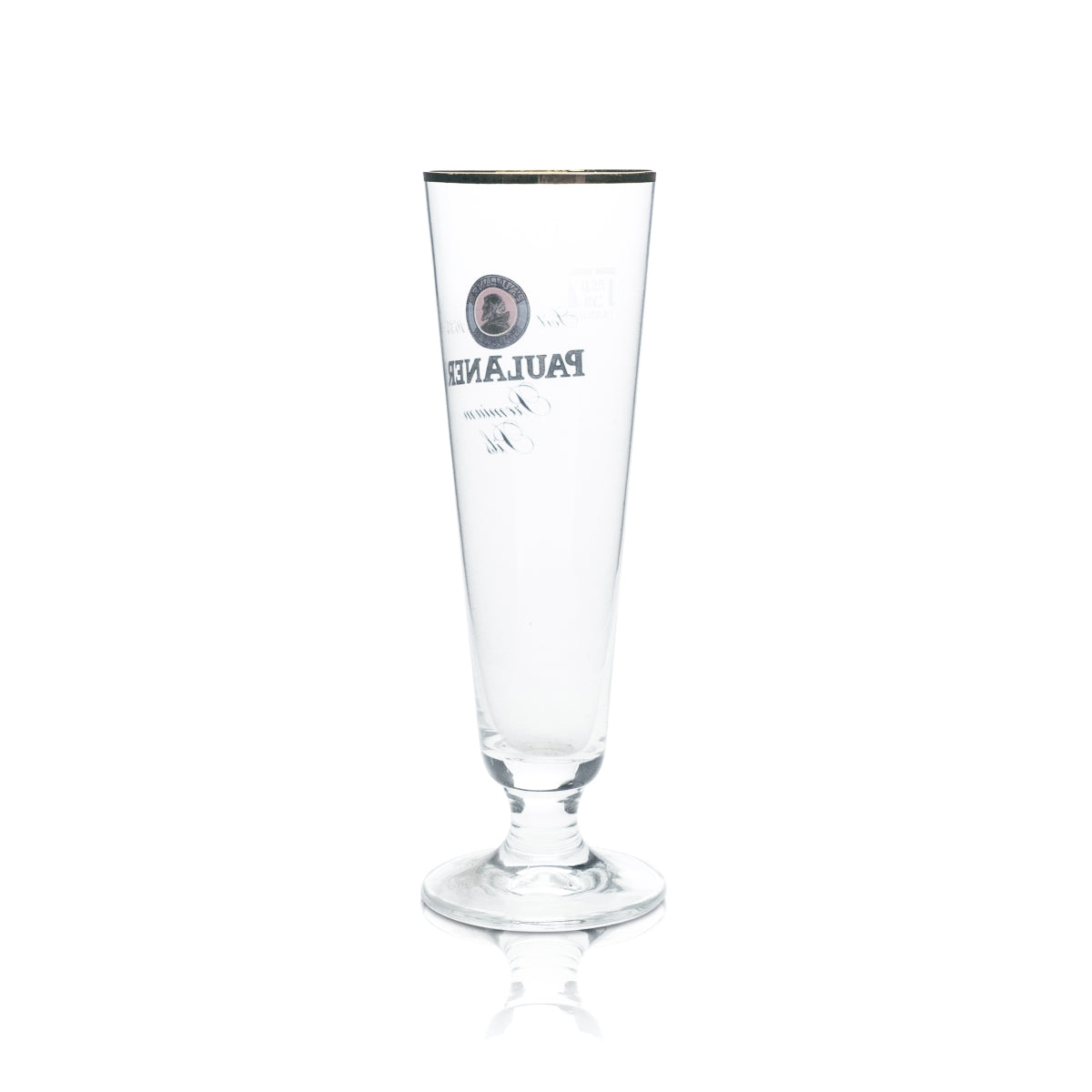 6 verres à bière Paulaner 0,25 l, forme tulipe, bord doré, verres à pils, brasserie gastronomique, bar – Vue 3