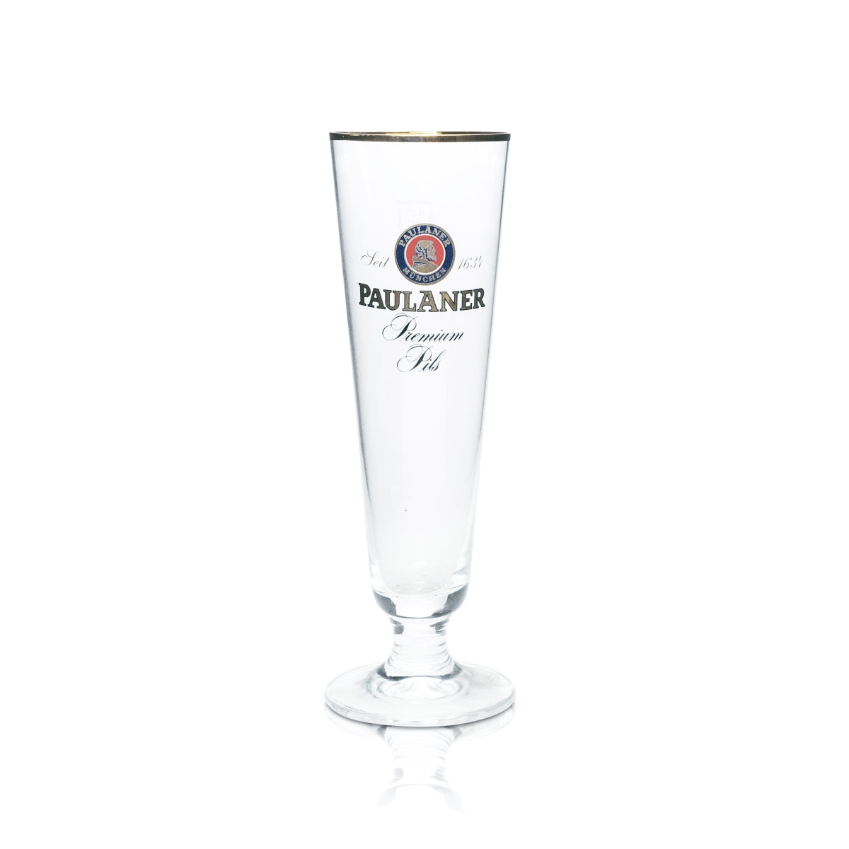 6 verres à bière Paulaner 0,25 l, forme tulipe, bord doré, verres à pils, brasserie gastronomique, bar – Vue 4