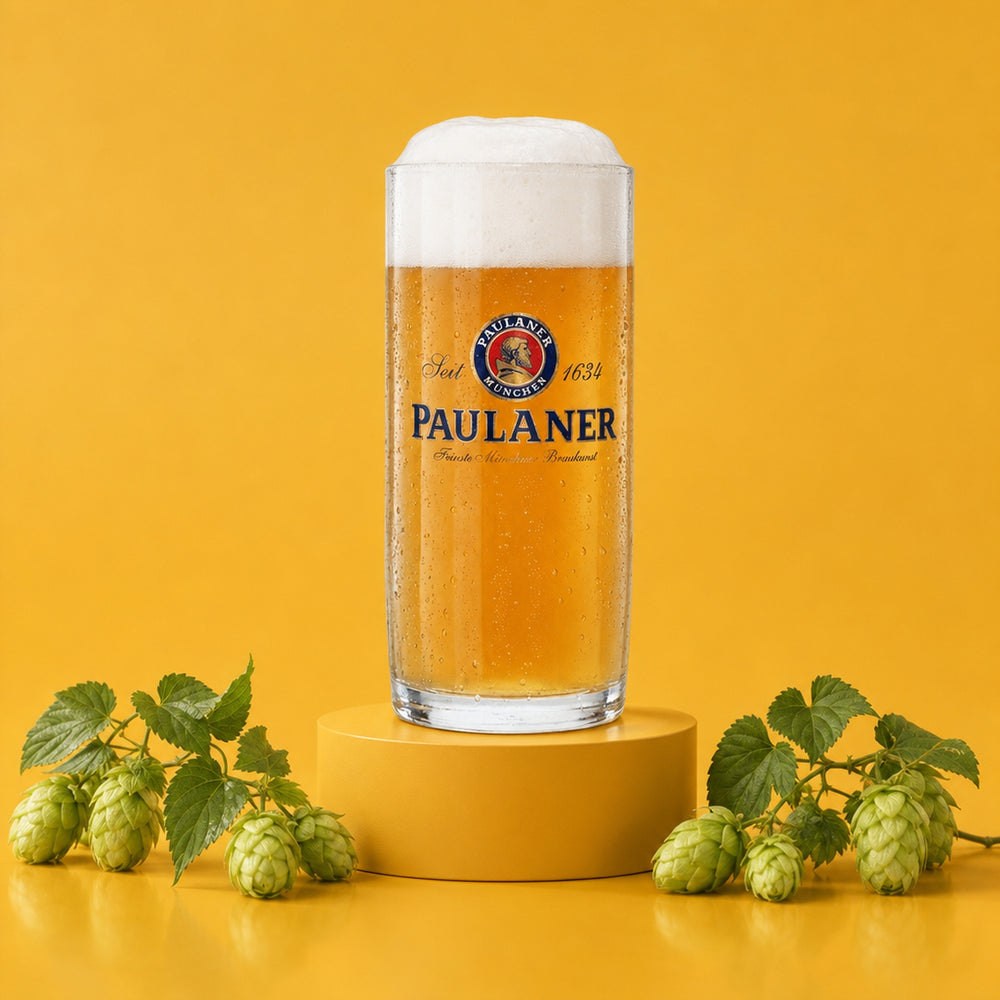 6 verres à bière Paulaner 0,3 l, chopes Pils Seidel Sahm Henkel, verres à bière, chopes Beer