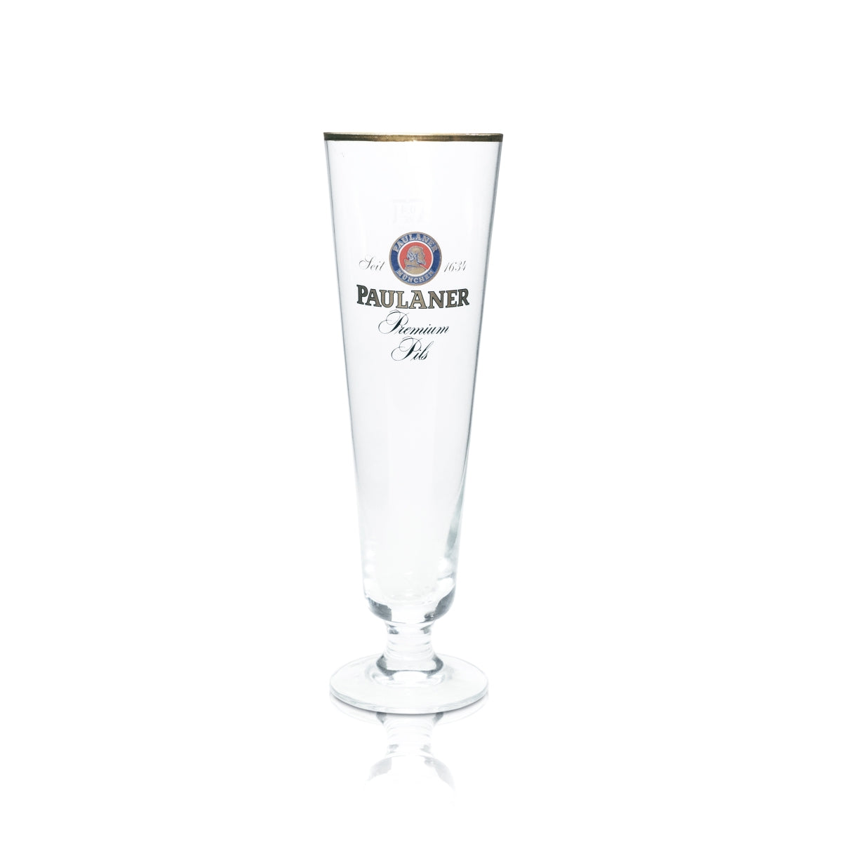 6 verres à bière Paulaner 0,4 l, forme tulipe, bord doré, verres à pils, brasserie gastronomique, bar – Vue 4