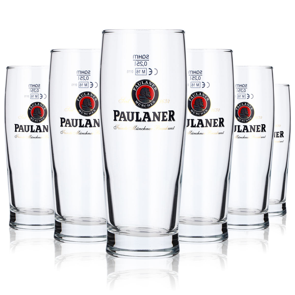 6 verres à bière Paulaner 0,25 l Willi-Becher Sahm Gloria – Vue 5