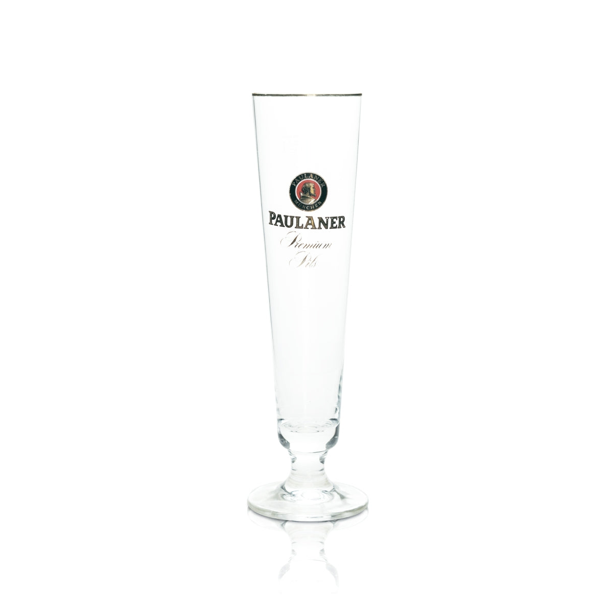 6 verres à bière Paulaner 0,3 l, bord doré, coupe Rastal, tulipe, pils blonde – Vue 2