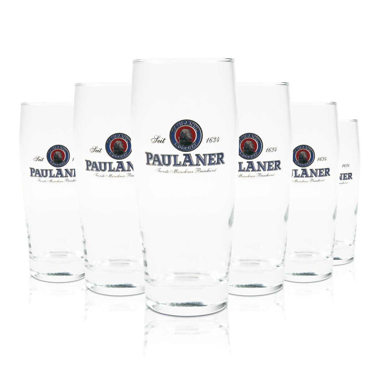 6 verres à bière Paulaner 0,5 l Verres calibrés Willibecher Brasserie de Munich Bavière