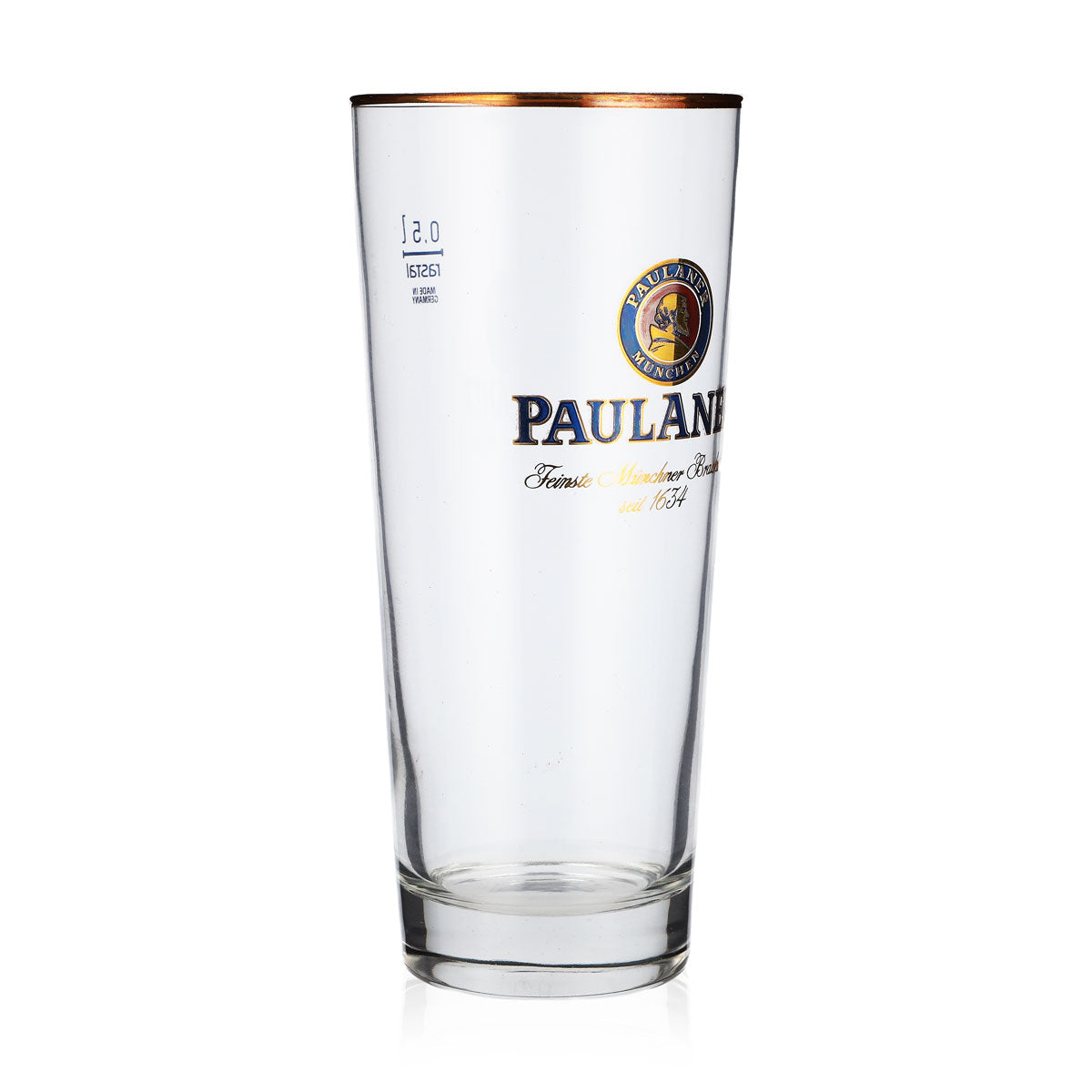 6 verres à bière Paulaner Weissbier Frankonia 0,5 l avec bord doré – Vue 3