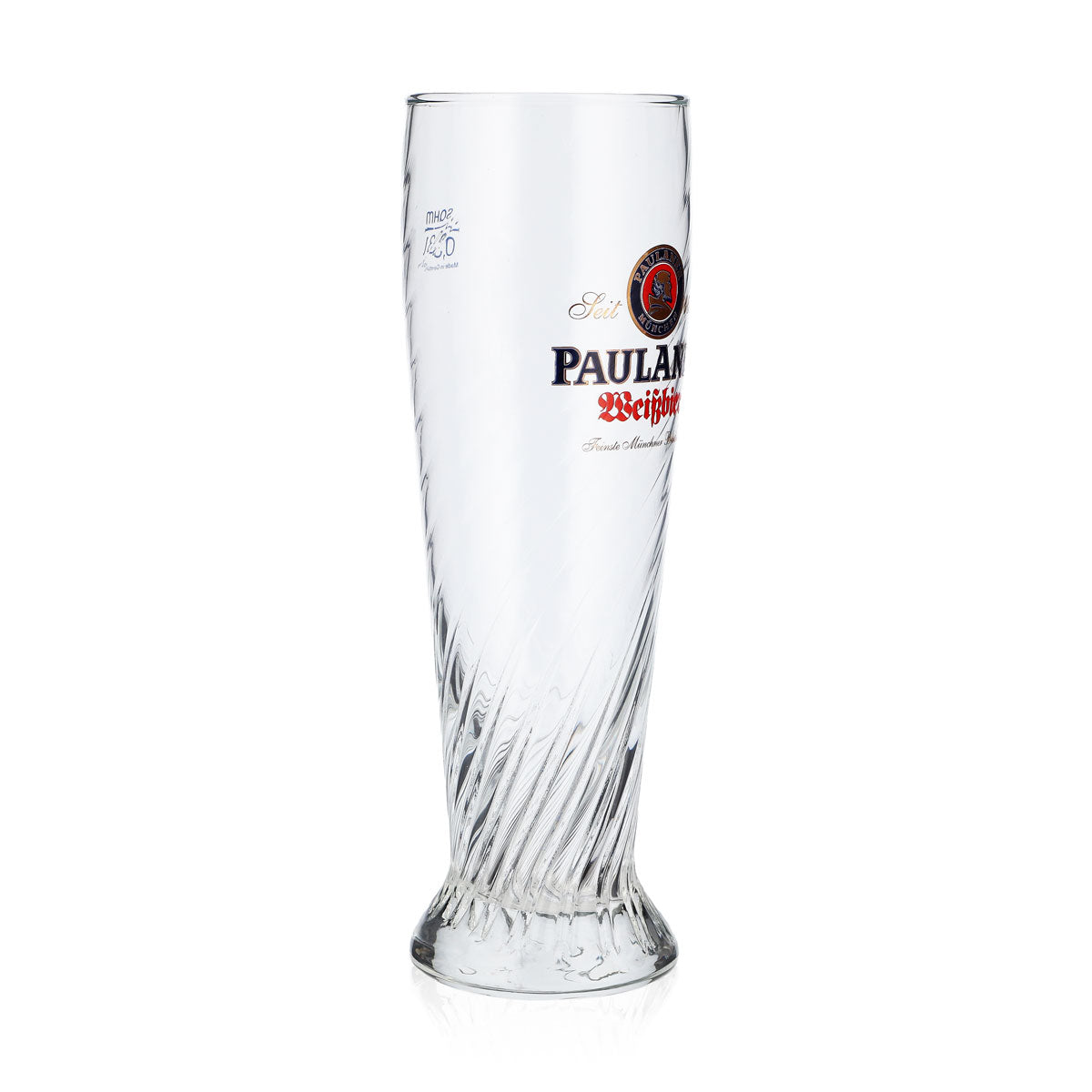 6 verres à bière Paulaner Weissbier Verre à bière blanche Verre à bière en relief 0,3 l doré – Vue 3