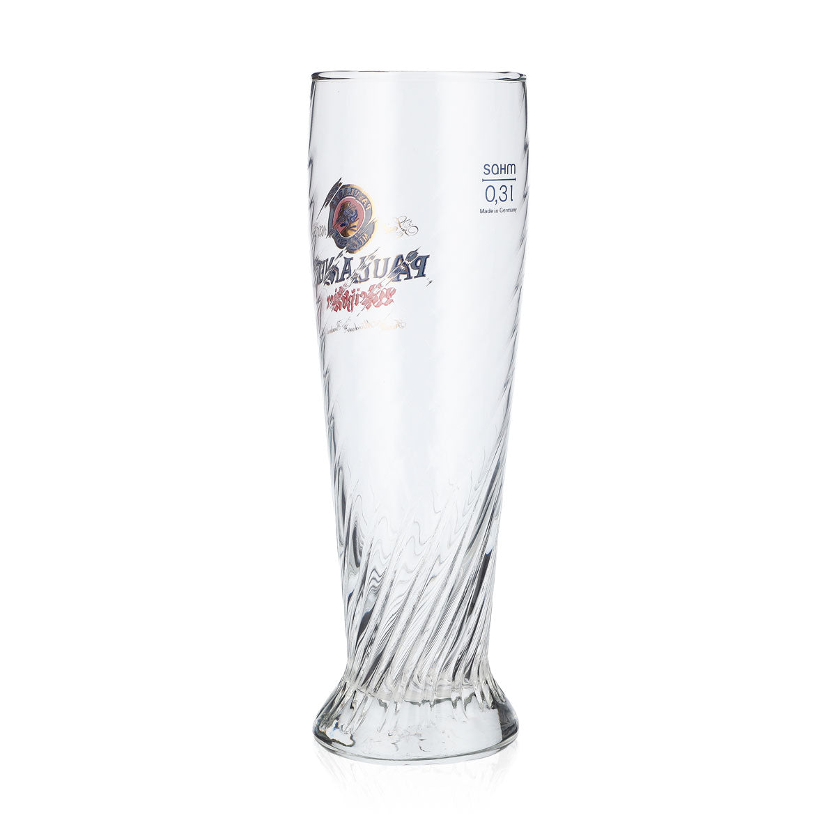 6 verres à bière Paulaner Weissbier Verre à bière blanche Verre à bière en relief 0,3 l doré – Vue 4